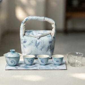 Dehua Butterfly Dream Travel Gaiwan Set