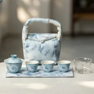 Dehua Butterfly Dream Travel Gaiwan Set