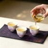 Dehua Purple Starry Travel Gaiwan Set: 6 Pieces, 1 Carrying Case, Pure Happiness 7 Purple Starry Ceramic Tea Set