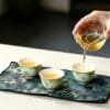 Dehua Forest Green Starry Travel Gaiwan Set: 6-Piece Green Ceramic, Regret Not Buying Sooner 9 Dehua High-White Porcelain Tea Kit