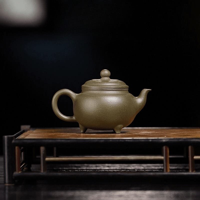 Yixing 100ml Green Clay Teapot: Handmade Zisha Teapot, Guilt-Free Luxury