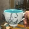 Custom Hand Painted Tea Set: 1 Image, 6 Vessels, Serene Tea Energy 12 Custom Portrait Tea Ware