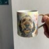 Custom Hand Painted Tea Set: 1 Image, 6 Vessels, Serene Tea Energy 16 Custom Hand Painted Tea Set: 1 Image, 6 Vessels, Serene Tea Energy
