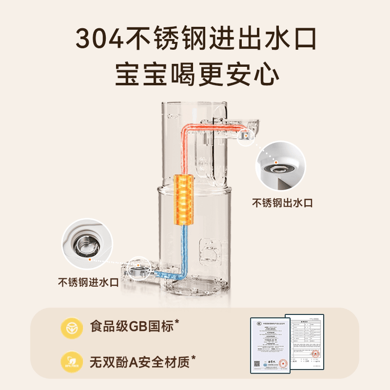 Instant Stainless Travel Dispenser: 350ml Cup, Adjustable Temperature Dispenser, Sinfully Easy